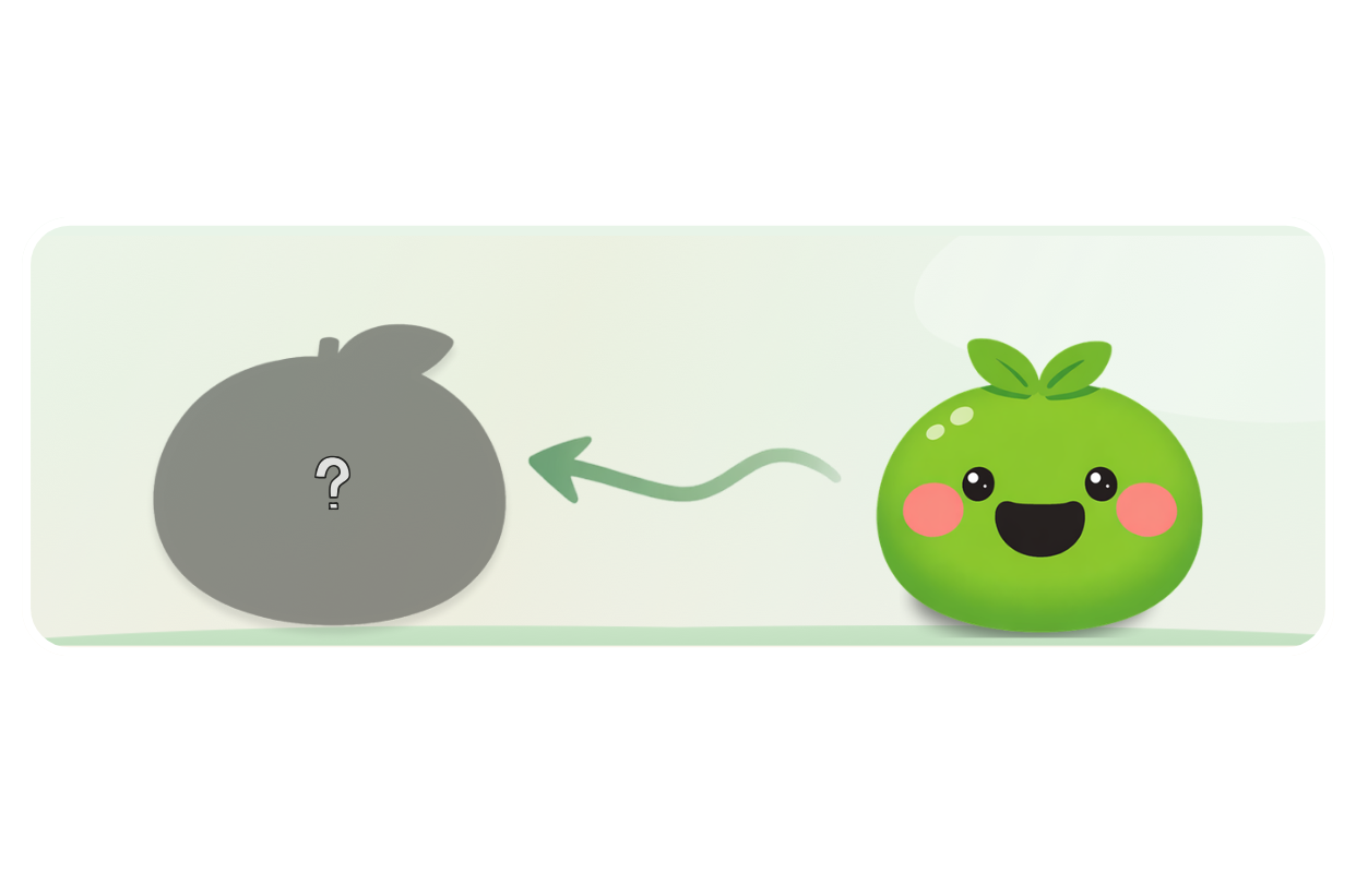 Yuzu growing from an early silhouette stage into a fully grown, smiling character in the greenhouse